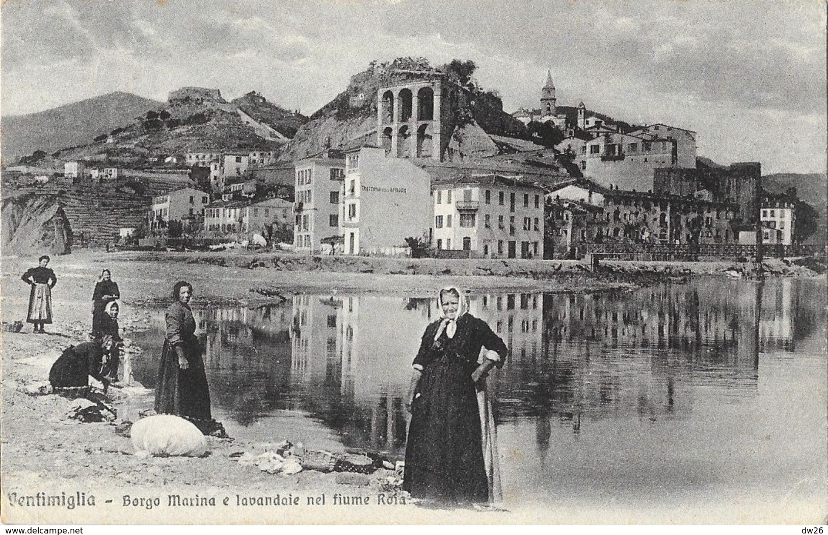 Ventimiglia - Borgo Marina E Lavandaie Nel Fiume Roia - Editora G. Gallo - Carte Non Circulée N° 1305 - Imperia