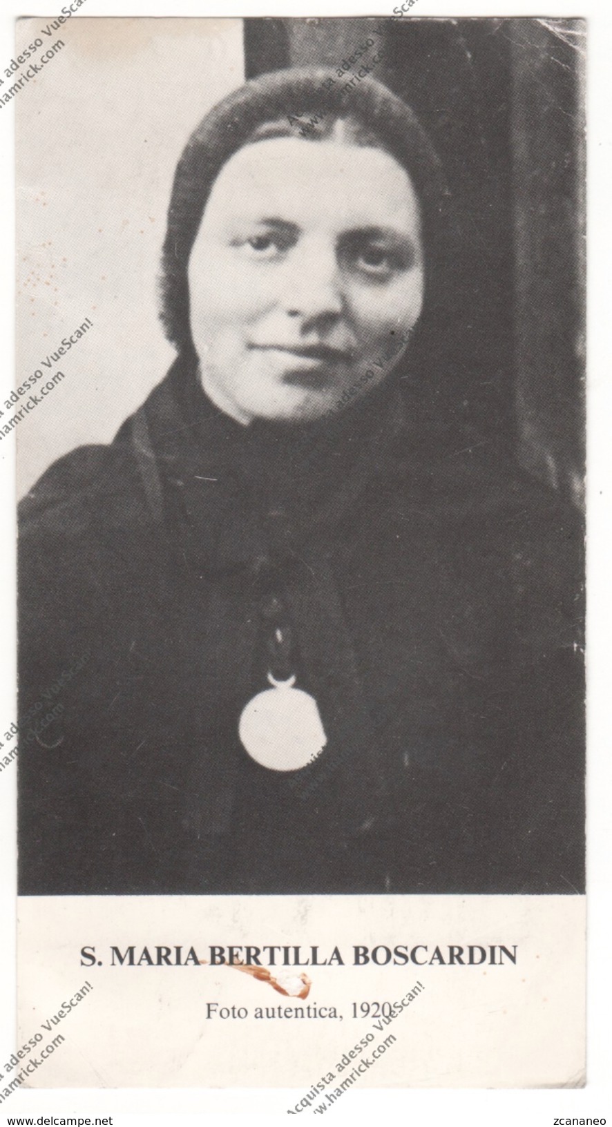 *SANTINO S. MARIA BERTILA BOSCARDIN - FOTO AUTENTICA DEL 1920 - - Santini