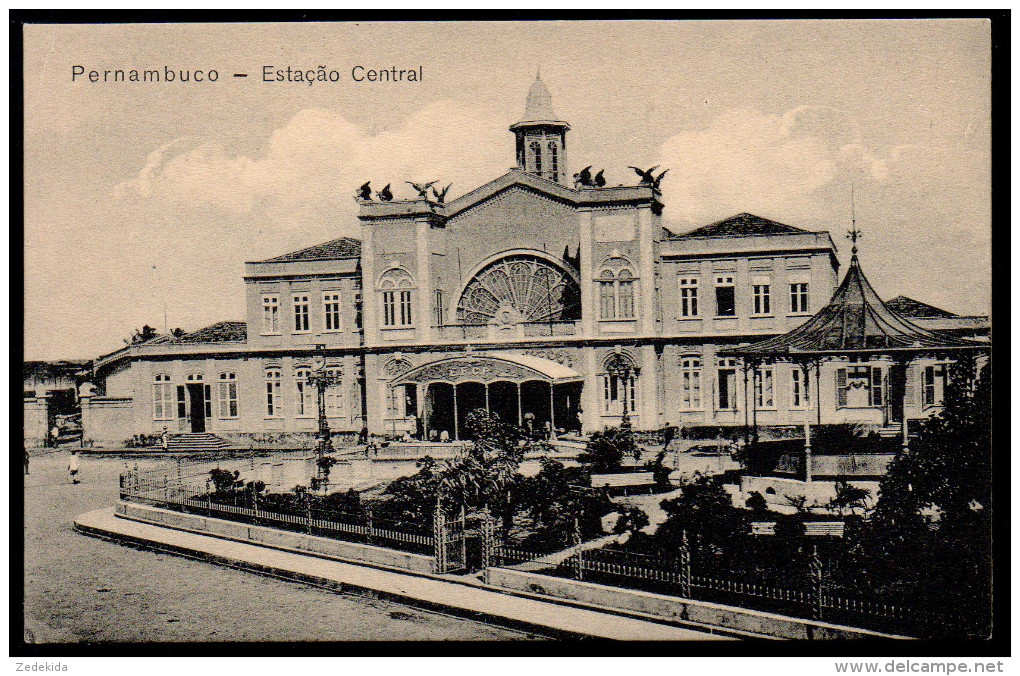 5608 - Alte Ansichtskarte - Pernambuco Estação Central - Estación Estacion - La Gare Station - Recife