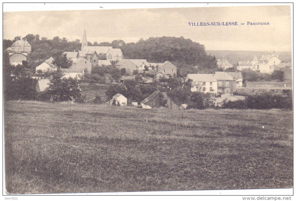 B 5580 ROCHEFORT - VILLERS-SUR-LESSE, 1914, Deutsche Feldpost, Landsturm Inf. Bat. Glauchau - Rochefort