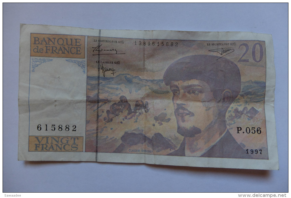 BILLET FRANCE - P.151 - 20 FRANCS - DEBUSSY - 1980 - 20 F 1980-1997 ''Debussy''