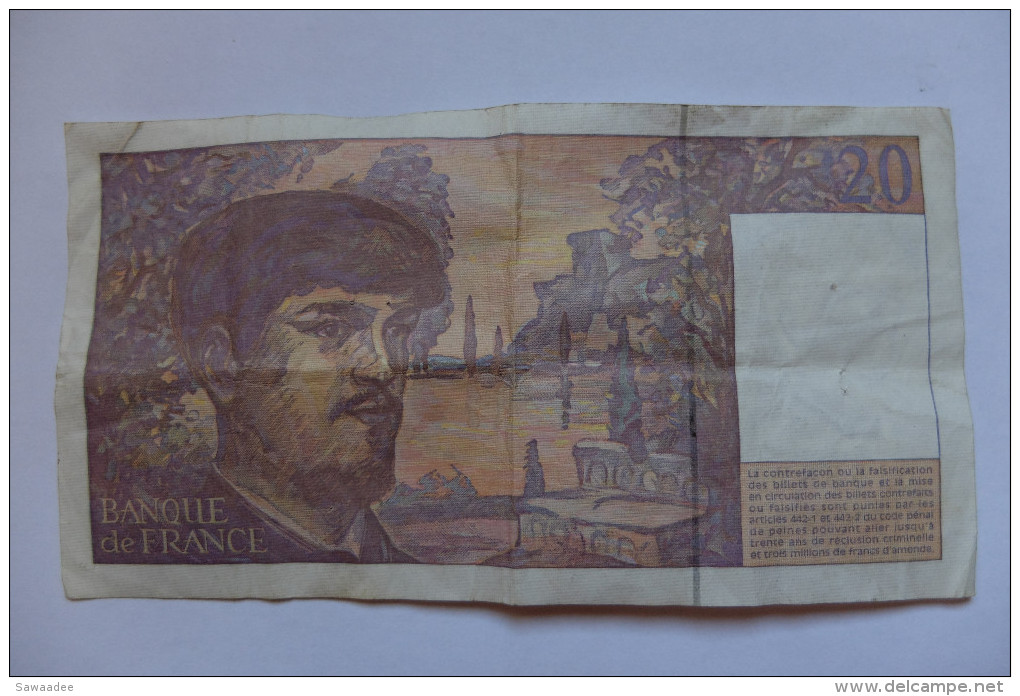 BILLET FRANCE - P.151 - 20 FRANCS - DEBUSSY - 1980 - 20 F 1980-1997 ''Debussy''