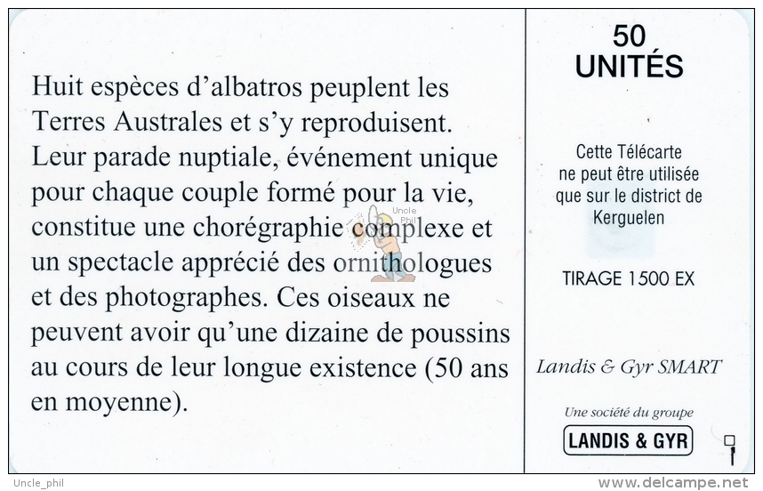 TELECARTE TAAF / FSAT PHONECARD #19950020 / N° 4 - Parade Nuptiale D'Albatros - Cote IPCphonecards: 125€. - TAAF - French Southern And Antarctic Lands