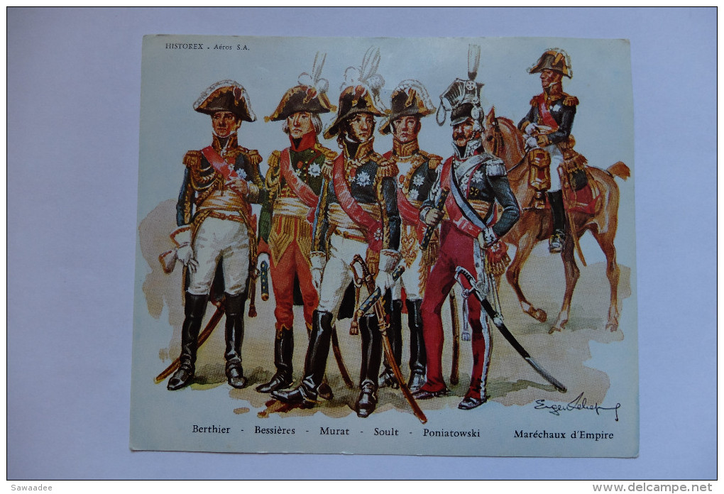 IMAGE - HISTOREX - FRANCE - MARECHAUX D'EMPIRE - BERTHIER, BESSIERES, MURAT, SOULT, PONIATOWKI - 1er EMPIRE - Figurines