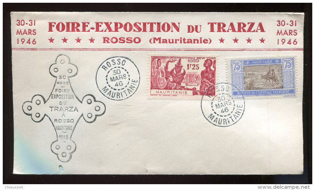 CP - Mauritanie - Foire Exposition De Trarza - Rosso - 30-31 Mars 1946 - Lettres & Documents