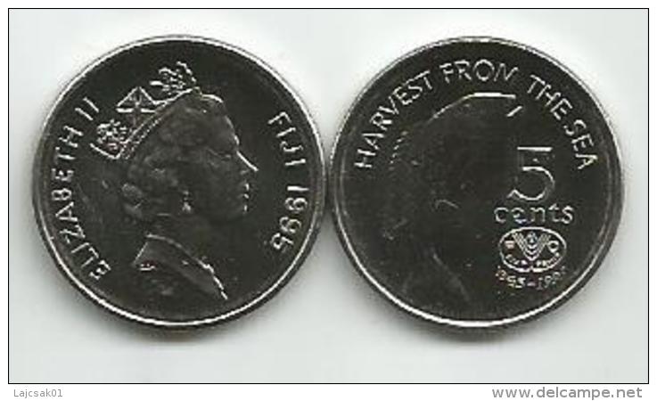 Fiji 5 Cents 1995. UNC FAO KM#77 - Fiji