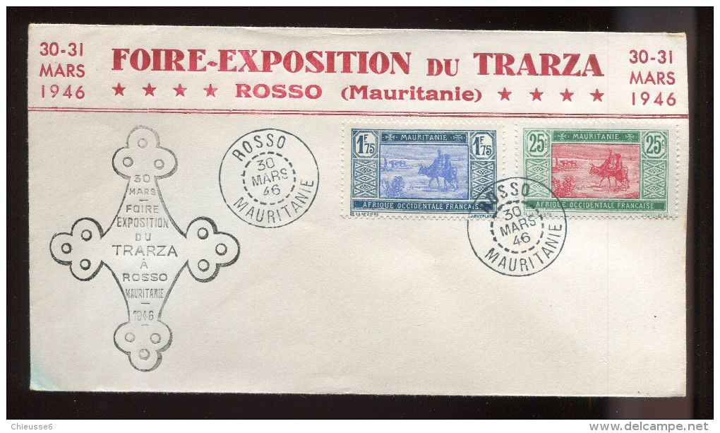 CP - Mauritanie - Foire Exposition De Trarza - Rosso - 30-31 Mars 1946 - Briefe U. Dokumente