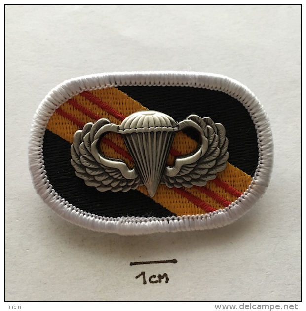 Badge (Pin) ZN002366 - Military (Army) Police Insignia Parachuting (Fallschirmspringen) USA - Militaria