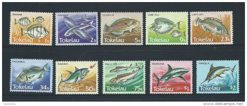 Tokelau 1984 Fish Definitives Set Of 10 MNH - Tokelau