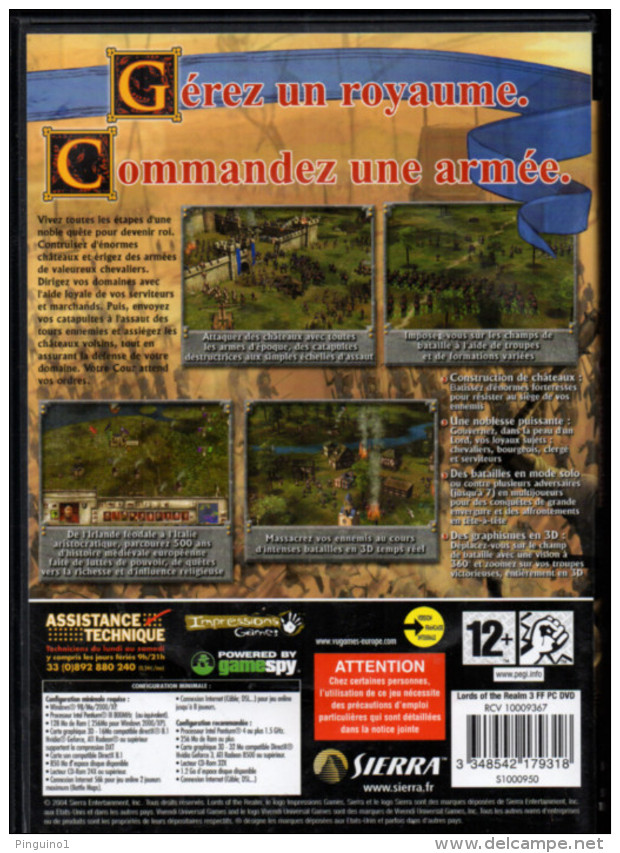 PC Lords Of The Realm III - Jeux PC