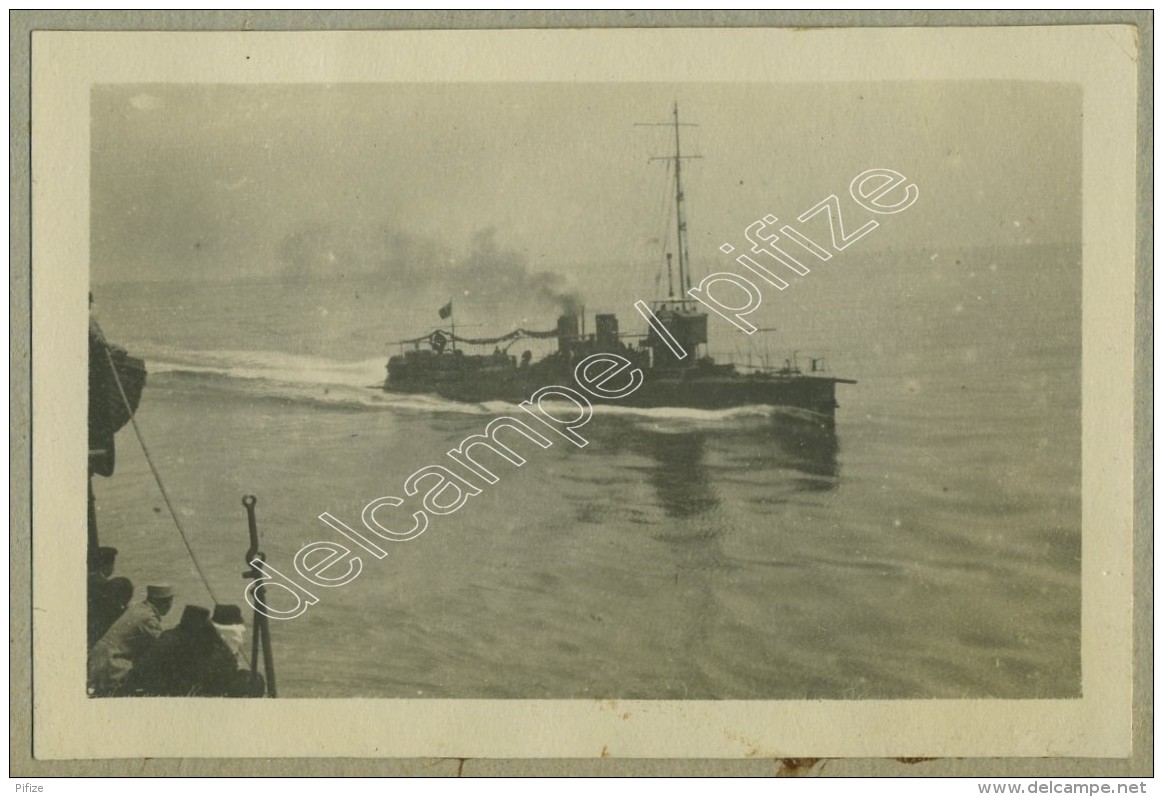 (Bateau) Alger 1917. Sur Le Dupleix. 10 Photos Sur Une Page D'album. Canon. - Boats