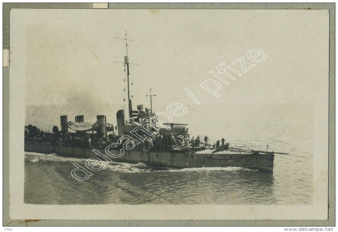 (Bateau) Alger 1917. Sur Le Dupleix. 10 Photos Sur Une Page D'album. Canon. - Bateaux