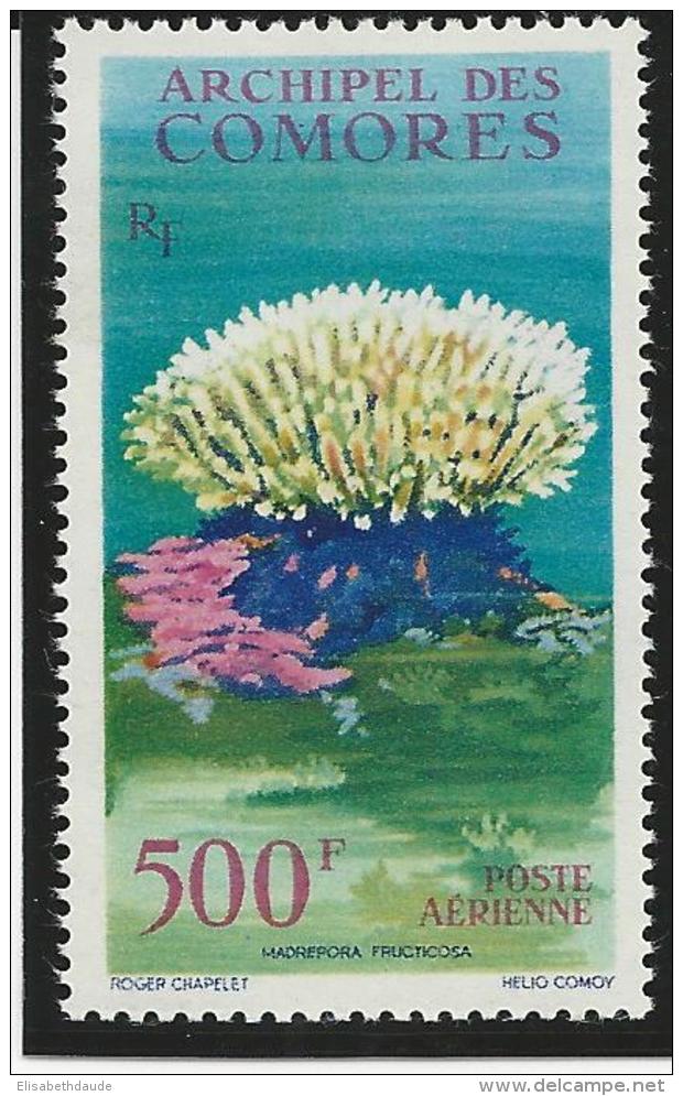 COMORES - 1962 - POSTE AERIENNE YVERT N° 6 ** MNH - COTE = 38 EURO - FLORE - Unused Stamps