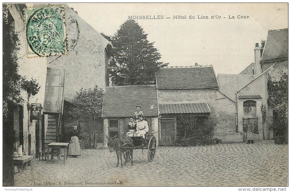 95 - MOISSELLES - Hotel Du Lion D'or - La Cour - Moisselles