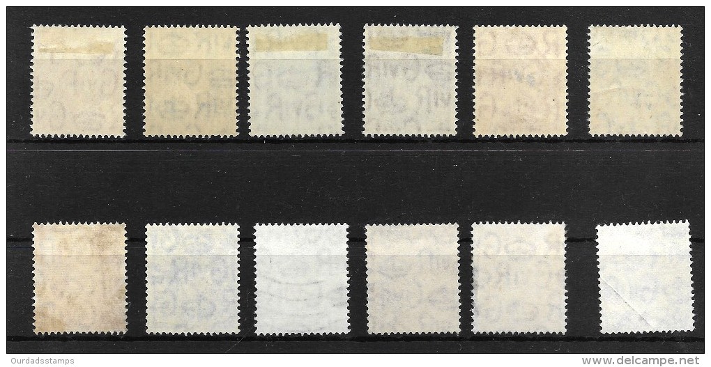 GB 1950 KGVI Definitives, Colours Changed, Full Set Of Six LMM And Used (4660) - Unused Stamps