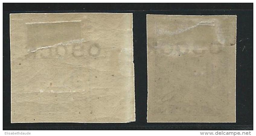 OBOCK -  TAXE YVERT N° 9 + 13 * - COTE = 54 EURO - Unused Stamps