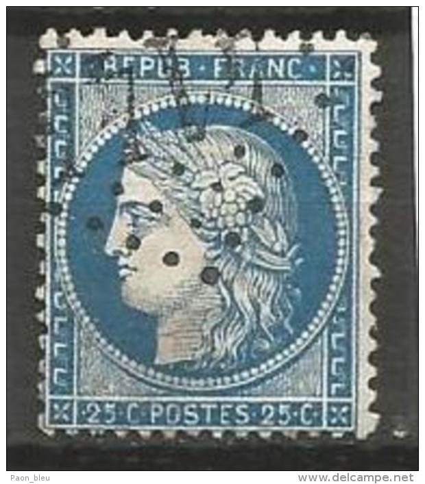 France - Obl. GC4144 VERGEZE Sur Timbre Napoleon III Et/ou Cérès - N°60 - Andere & Zonder Classificatie