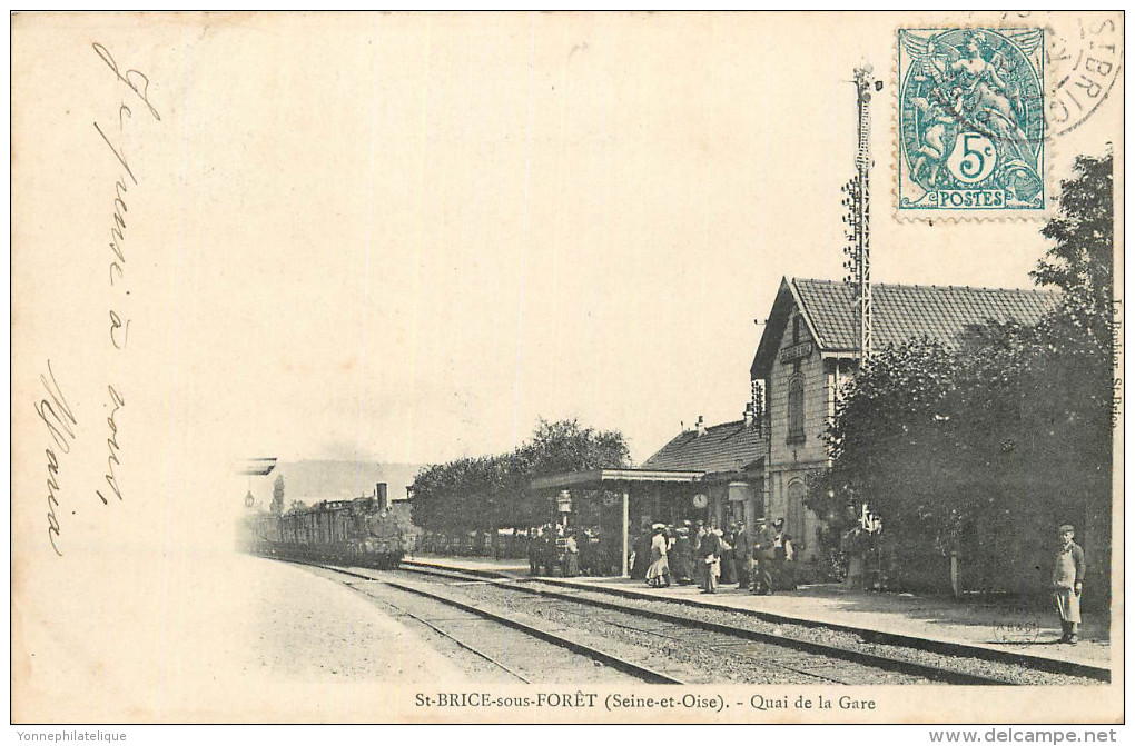 95 - SAINT BRICE Sous FORET - Gare - Chemin De Fer - Train - Saint-Brice-sous-Forêt