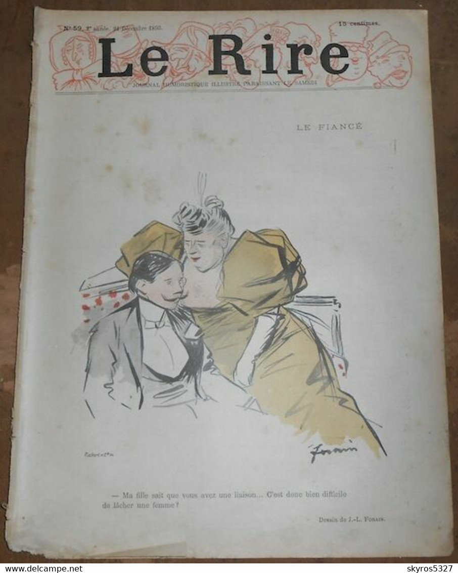 Aux Folies-Bergères Brothers Marco (Etude De Disloqué) - Toulouse-Lautrec – Le Rire N°59 - Lithographies