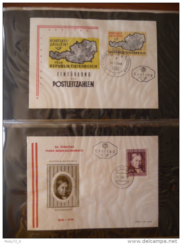 Collezione FDC Austria 1966/70 (m90) - Collections (with Albums)