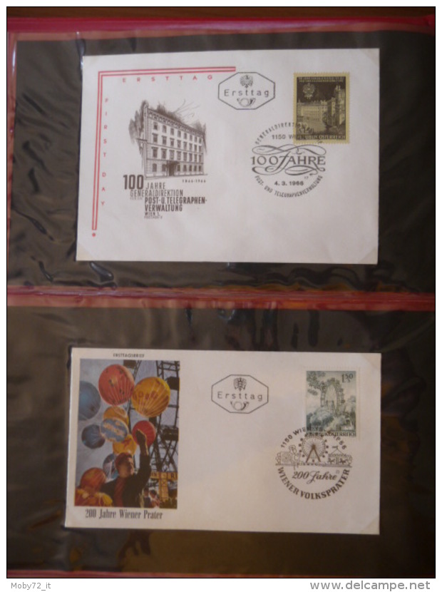 Collezione FDC Austria 1966/70 (m90) - Collections (with Albums)