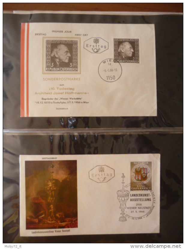 Collezione FDC Austria 1966/70 (m90) - Collections (with Albums)