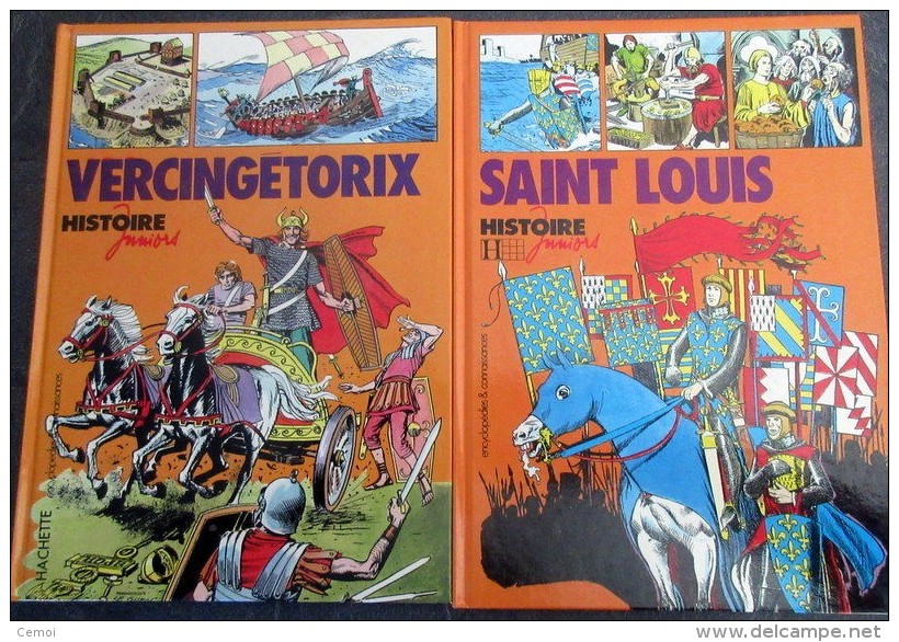 Lot De 4 Livres Histoire Juniors : Charlemagne - Napoléon - Saint-Louis Et Vercingétorix - Wholesale, Bulk Lots