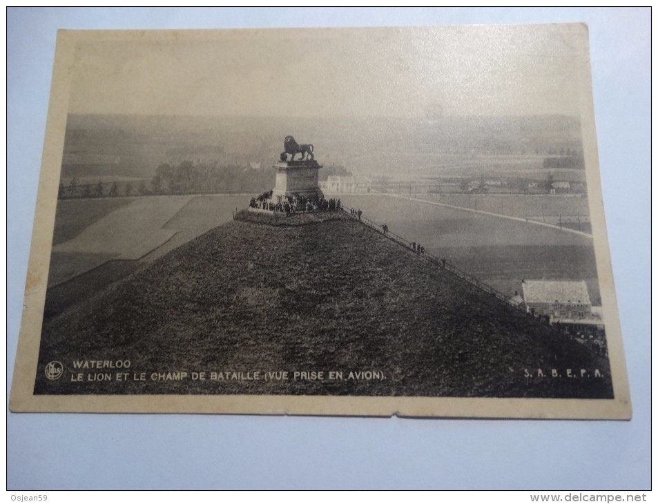 Le Lion Et Le Champ De Bataille-vue Prise D'avion - Waterloo