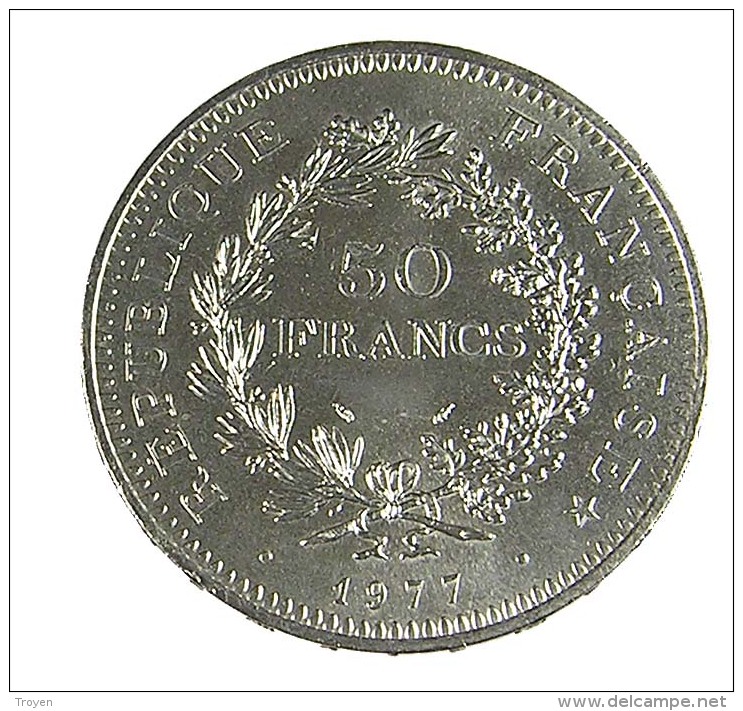 50 Francs - Hercule - 1977 - Argent - Sup - - Altri & Non Classificati