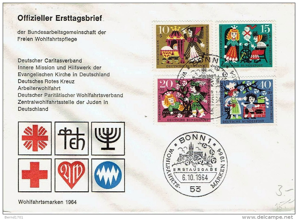 Germany - Mi-Nr 447/450 FDC (N502)- - 1948-1960