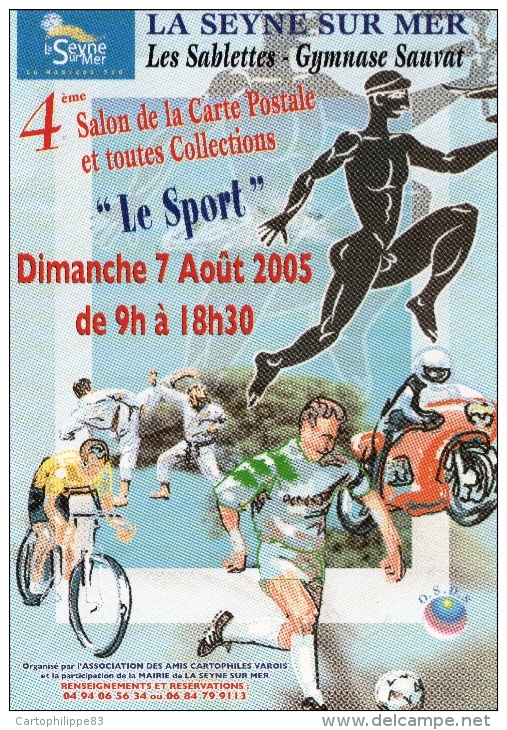 4 EME  SALON DE LA SEYNE  ILLUSTRATEUR M CROSA  LE SPORT - Collector Fairs & Bourses