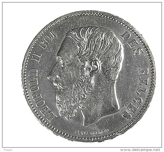 5 Francs - Belgique - 1874 - TTB - - 5 Francs