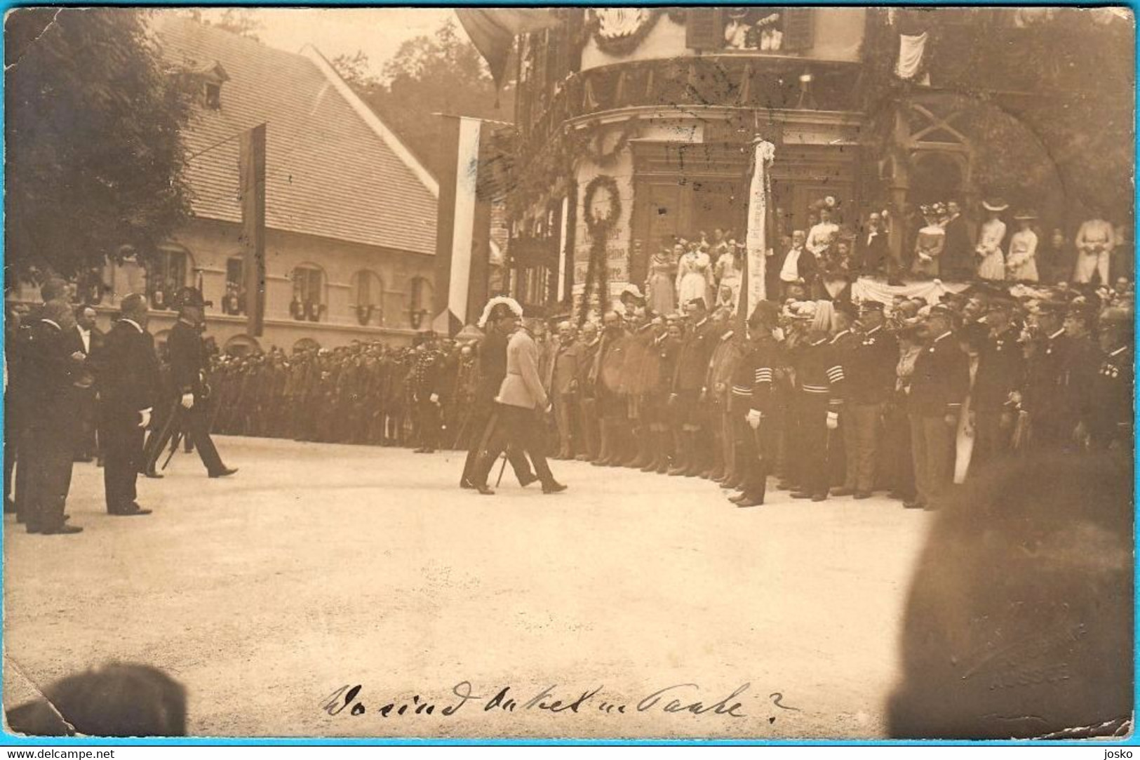 FRANZ JOSEPH I OF AUSTRIA In Bad Aussee Steiermark K.u.K. Austria-Hungary REAL PHOTO Trav. 1902 FRANZ JOSEF 1 Osterreich - Ausserland