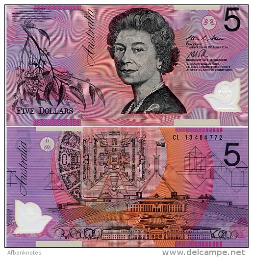 AUSTRALIA       5 Dollars       P-57h       (20)13       UNC - 2005-... (polymer Notes)