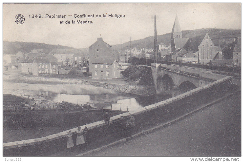 Pepinster - Confluent De La Hoëgne Et De La Vesdre (animée, 1911) - Pepinster