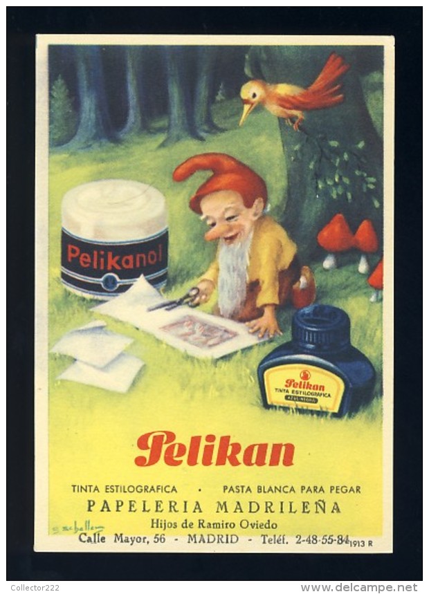 Buvard PELIKAN Num. 1913 R. Encre, Gnomes (Ref. 99696-1913R) - E