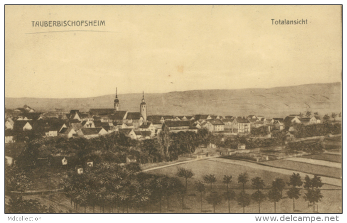 DE TAUBERBISCHOFSHEIM / Totalansicht / - Tauberbischofsheim