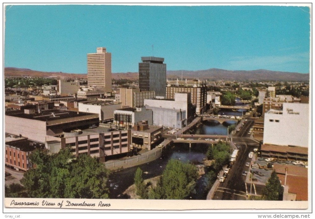 Panoramic View Of Downtown Reno, Nevada, Postcard [18735] - Reno