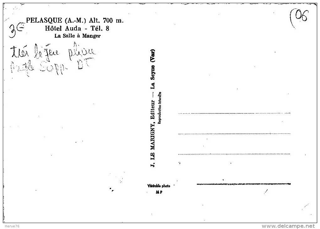 CPSM - PELASQUE - Hôtel Auda - La Salle à Manger - Altri & Non Classificati