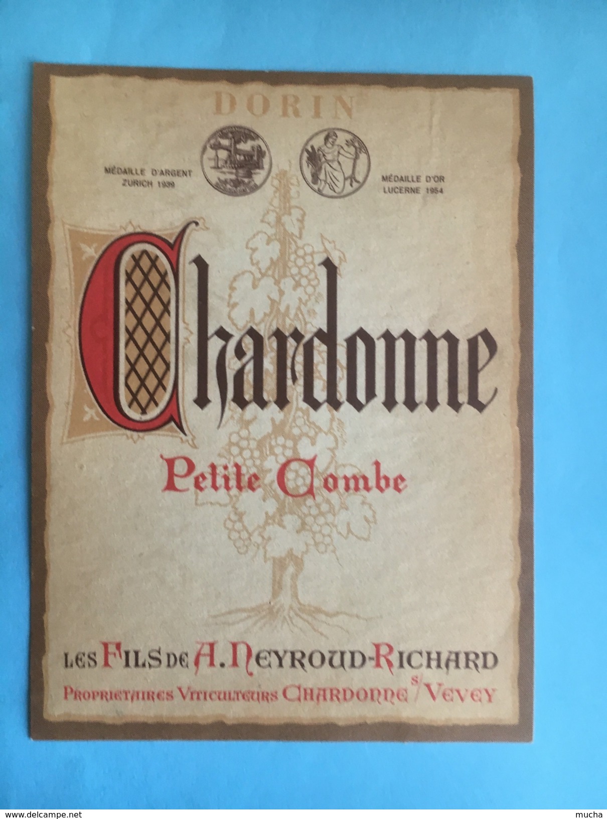 1563 -  Suisse Vaud  Dorin Chardonne Petite Combe - Autres & Non Classés