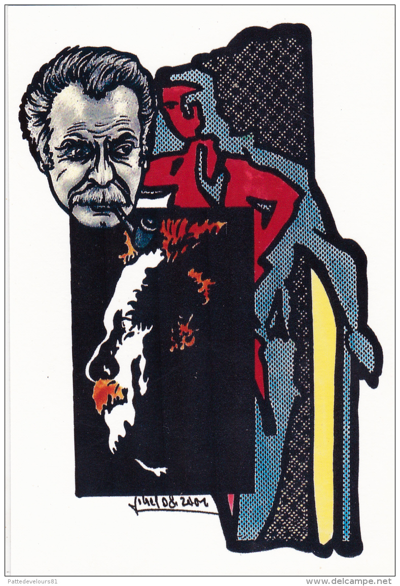 CPM Georges BRASSENS Art Brut Caricature Tirage Limité  JIHEL / LARDIE - Lardie