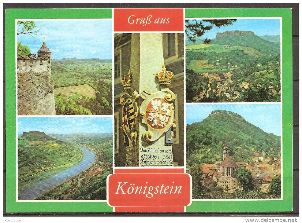 (7390) Königstein - Sächsische Schweiz - Kreis Pirna - Koenigstein (Saechs. Schw.)