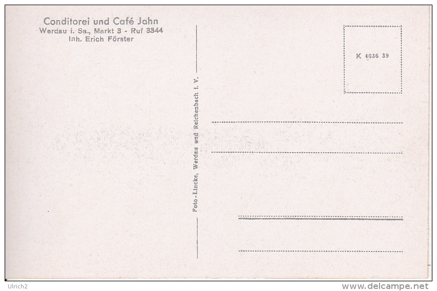 AK Werdau I.S. - Cafe Jahn (24662) - Werdau