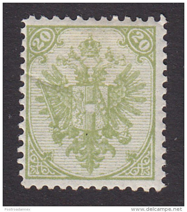 Bosnia, Scott #9, Mint Hinged, Coat Of Arms, Issued 1879 - Bosnia And Herzegovina