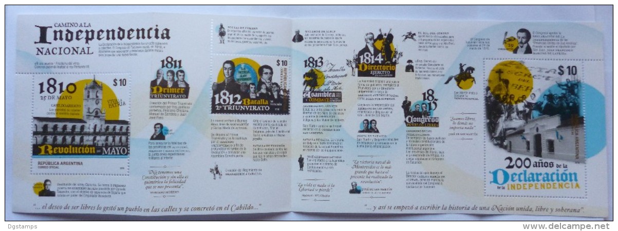 Argentina 2016 ** Carnet Camino De Independencia. 200 Años. 2 Scan. See Desc. - Cuadernillos