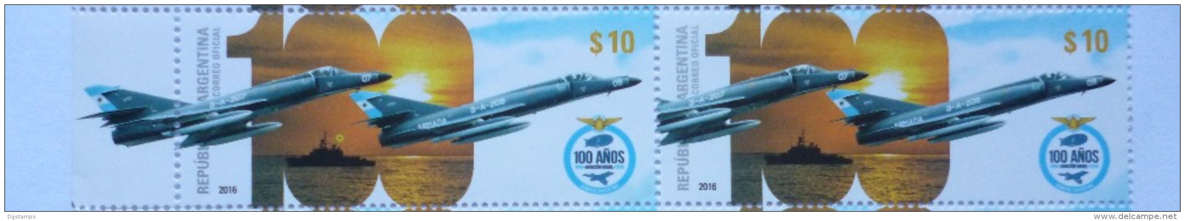Argentina 2016 ** PAR Centenario De La Aviacion Naval De La Armada. See Desc. - Unused Stamps