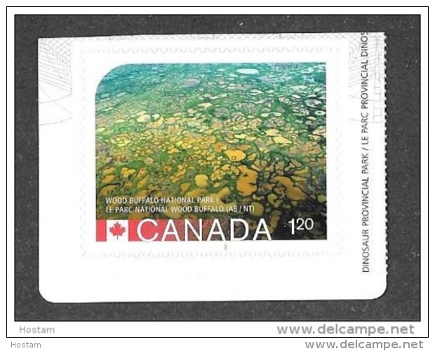 CANADA 2015, # 2847,   UNESCO   World Heritage Sites,( JULY 03) WOOD BUFFALO NATIONAL PARKS AB/NT - Single Stamps