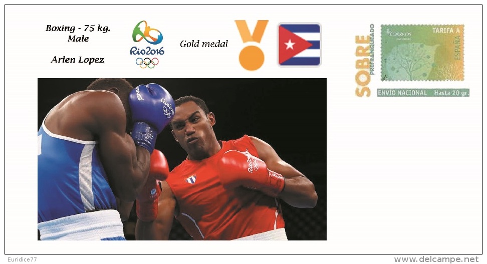 Spain 2016 - Olympic Games Rio 2016 - Gold Medal Boxing Male Cuba Cover - Otros & Sin Clasificación
