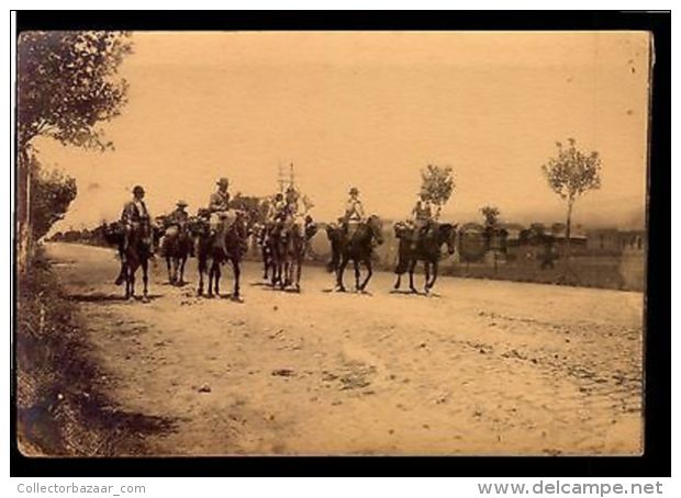 URUGUAY ETHNIC MILK SELLERS MILKMAN ON HORSE PHOTO CA1900 POSTCARD SIZE - Otros & Sin Clasificación