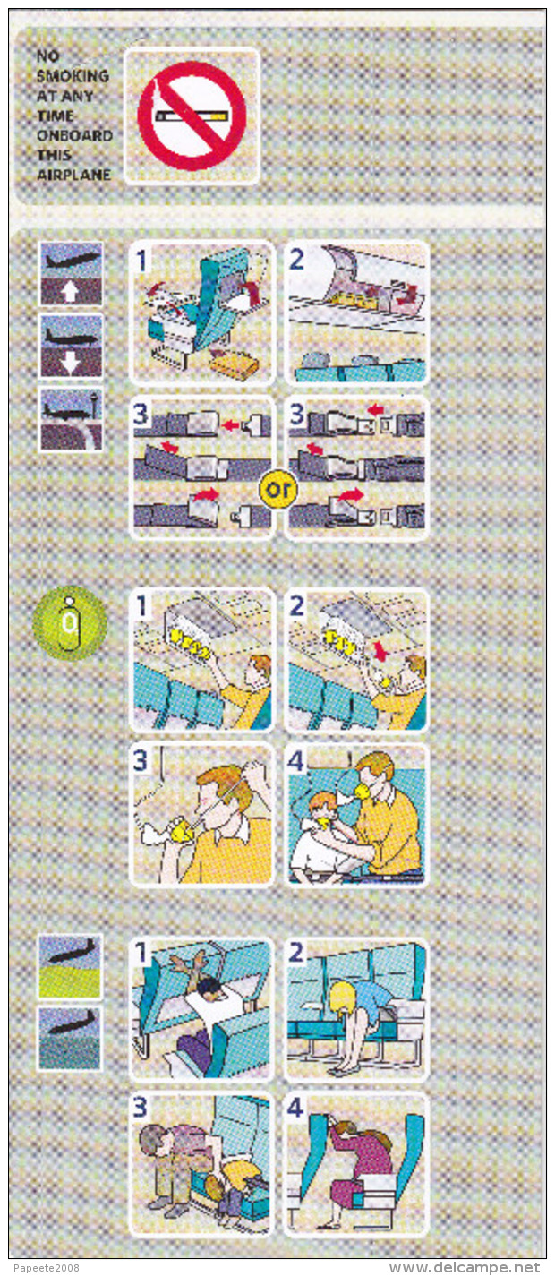 Delta Airline / B 717-200 - 2015 / Consignes De Sécurité / Safety Card (grand Format) - Consignes De Sécurité